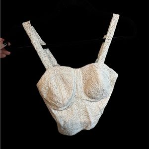 Bustier white top